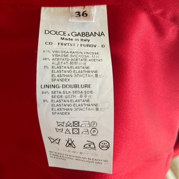 Dolce & Gabbana Red Sleeveless Sheath Dress - Picture 11 of 12